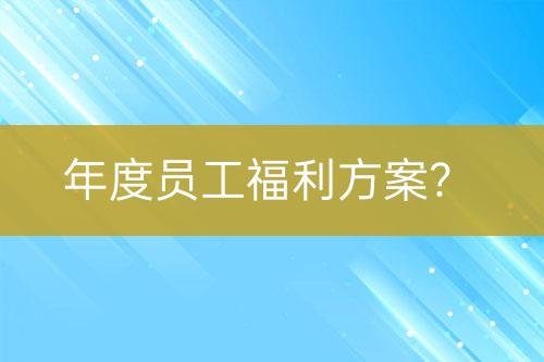 年度員工福利方案？