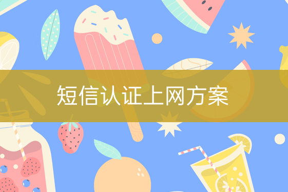 短信認(rèn)證上網(wǎng)方案