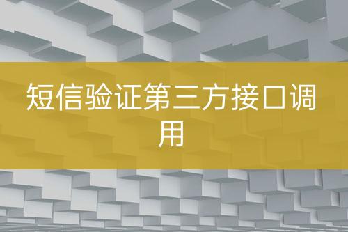 短信驗證第三方接口調用