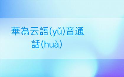 華為云語(yǔ)音通話(huà)